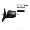 Specchietto Retrovisore Sinistro Kia Soul 2009 Meccanico – Nero – foto 2