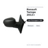 Specchietto Retrovisore Destro Renault Twingo 2012+ – Manuale, Nero – foto 2