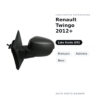 Außenspiegel Links Renault Twingo 2012+ – Manuell, Asphärisch, Schwarz – Bild 2