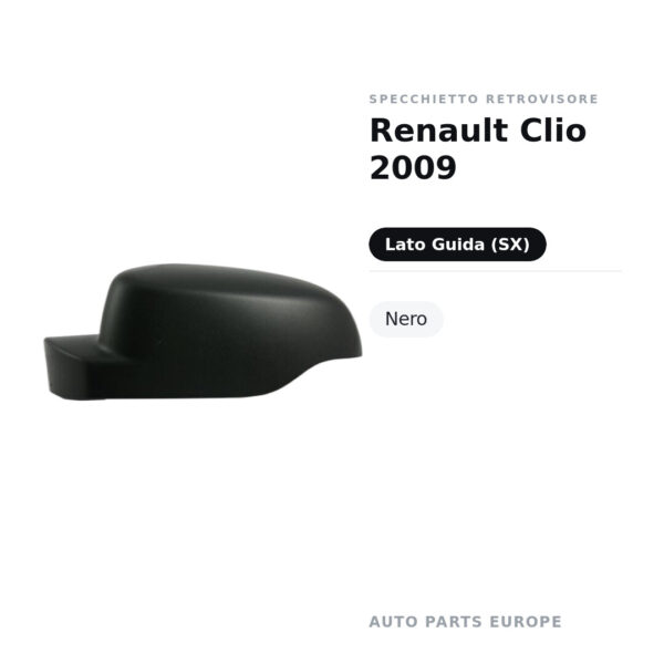 Außenspiegel Links Renault Clio 2009 – Schwarz – Bild 2
