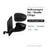 Specchietto Retrovisore Destro Volkswagen Up / Skoda Citigo – Elettrico, Riscaldato, 5 Pin, Nero – foto 2