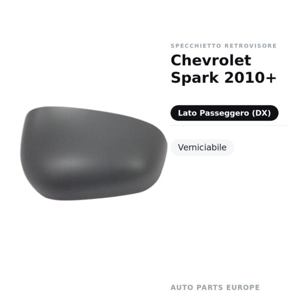 Außenspiegel Rechts Chevrolet Spark 2010+ – Lackierbar – Bild 3