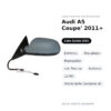 Specchietto Retrovisore Sinistro Audi A5 Coupe’ 2011+ – Elettrico, Riscaldato, Ripiegabile, con Freccia, Asferico, 12 Pin