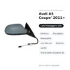 Specchietto Retrovisore Destro Audi A5 Coupe’ 2011+ – Elettrico, Riscaldato, Ripiegabile, con Freccia, Asferico, 12 Pin