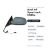 Außenspiegel Links Audi A5 Sportback 2009+ – Elektrisch, Beheizt, Klappbar, mit Blinker, Memory, Asphärisch, 16-polig