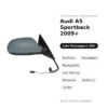 Specchietto Retrovisore Destro Audi A5 Sportback 2009+ – Elettrico, Riscaldato, Ripiegabile, con Freccia, Memoria, Asferico