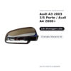 Außenspiegel Rechts Audi A3 2003 3/5 Türen / Audi A4 2000+ – Verchromt (Variante A) – Bild 2