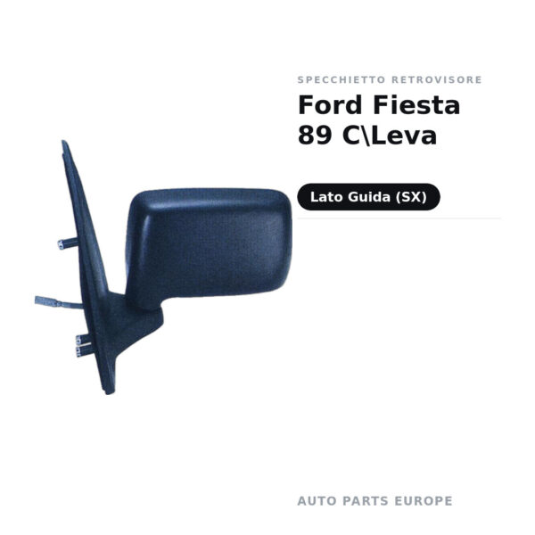 Specchietto Retrovisore Sinistro Ford Fiesta 89 C\Leva – foto 2