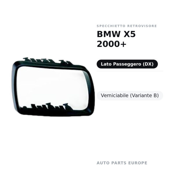 Außenspiegel Rechts BMW X5 2000+ – Lackierbar (Variante B) – Bild 2