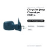 Specchietto Retrovisore Destro Chrysler Jeep Cherokee 2001+ – Elettrico, Riscaldato, Nero – foto 2