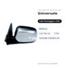 Specchietto Retrovisore Destro Universale – Elettrico, con Freccia, 5 Pin, Cromato (Variante A) – foto 2