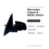 Specchietto Retrovisore Sinistro Mercedes Classe R W251 2010+ – Elettrico, Riscaldato, Ripiegabile, Memoria, Asferico – foto