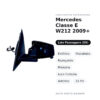 Außenspiegel Rechts Mercedes Klasse E W212 2009+ – Elektrisch, Beheizt, Klappbar, Memory, Beleuchtung, Asphärisch, 15 Pin