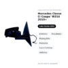 Specchietto Retrovisore Sinistro Mercedes Classe Cl Coupe’ W216 2010+ – Elettrico, Riscaldato, Ripiegabile, Memoria, Luce