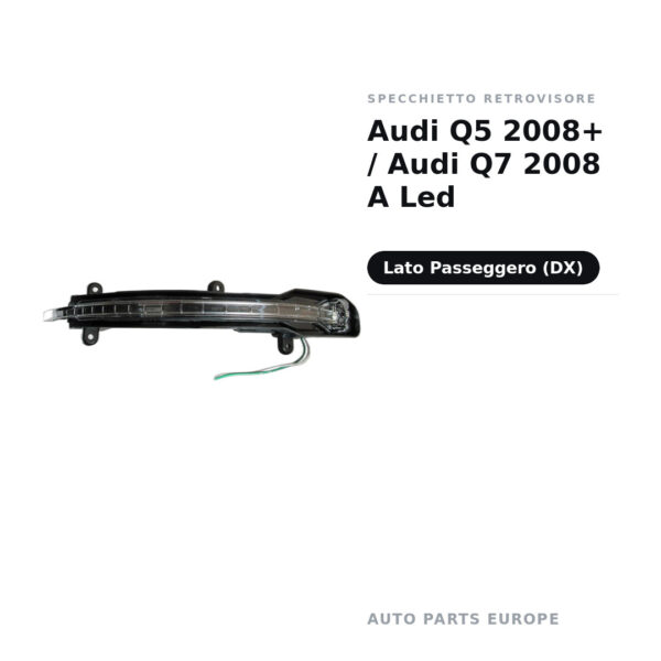 Außenspiegel Rechts Audi Q5 2008+ / Audi Q7 2008 A Led – Bild 2