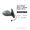 Specchietto Retrovisore Destro Seat Toledo 2013+ / Skoda Rapid 2013+ – Elettrico, Riscaldato, 5 Pin, Verniciabile – foto 2