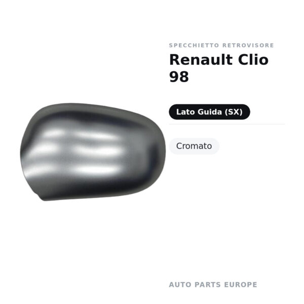 Außenspiegel Links Renault Clio 98 – Verchromt – Bild 2