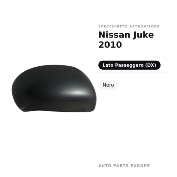 Außenspiegel Rechts Nissan Juke 2010 – Schwarz – Bild 2