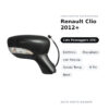 Specchietto Retrovisore Destro Renault Clio 2012+ – Elettrico, Riscaldato, con Freccia, Sonda Temp., 9 Pin, Nero – foto 2