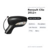 Außenspiegel Links Renault Clio 2012+ – Elektrisch, Beheizt, mit Blinker, Asphärisch, 7-polig, Schwarz – Bild 2