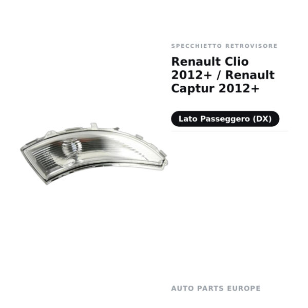 Außenspiegel Rechts Renault Clio 2012+ / Renault Captur 2012+ – Bild 2