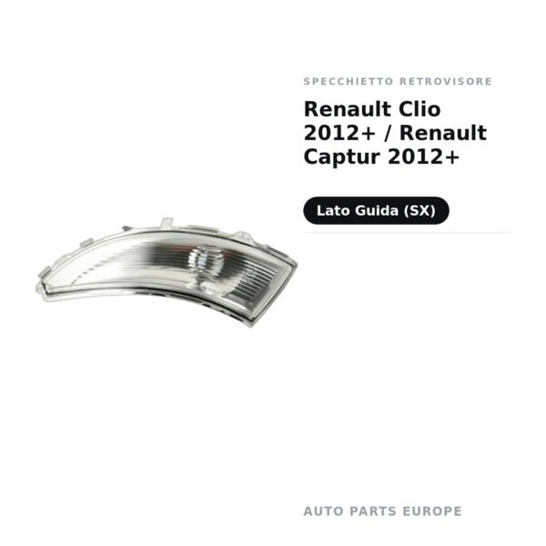 Specchietto Retrovisore Sinistro Renault Clio 2012+ / Renault Captur 2012+ – foto 2