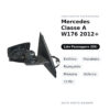 Specchietto Retrovisore Destro Mercedes Classe A W176 2012+ – Elettrico, Riscaldato, Ripiegabile, Memoria, Asferico, 13 Pin