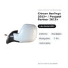 Außenspiegel Links Citroen Berlingo 2013+ / Peugeot Partner 2013+ – Elektrisch, Beheizt, Klappbar, 7 Pin, Lackierbar – Bild 2