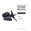 Specchietto Retrovisore Sinistro Mitsubishi Colt 2004 Meccanico – Asferico, Verniciabile – foto 2