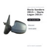 Specchietto Retrovisore Sinistro Dacia Sandero 2012+ / Dacia Logan 2013+ – Manuale, Verniciabile – foto 2