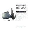 Specchietto Retrovisore Destro Dacia Sandero 2012+ / Dacia Logan 2013+ – Elettrico, Riscaldato, Sonda Temp., 7 Pin