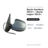 Specchietto Retrovisore Sinistro Dacia Sandero 2012+ / Dacia Logan 2013+ – Elettrico, Riscaldato, 5 Pin, Verniciabile – foto