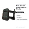 Specchietto Retrovisore Sinistro Fiat Ducato 2006 Braccio Medio – Manuale, con Freccia, Sonda Temp. (Variante A) – foto 2