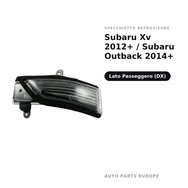 Außenspiegel Rechts Subaru XV 2012+ / Subaru Outback 2014+ – Bild 2