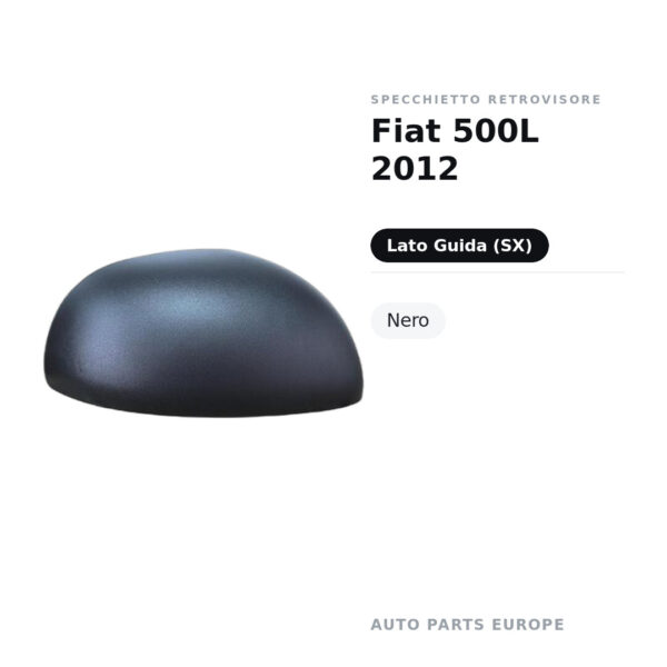 Außenspiegel Links Fiat 500L 2012 – Schwarz – Bild 2