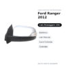Specchietto Retrovisore Destro Ford Ranger 2012 – Elettrico, con Freccia, Luce Cortesia, Cromato – foto 2