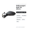 Specchietto Retrovisore Destro Volkswagen Golf Vii 2012+ – Elettrico, Riscaldato, con Freccia, Memoria, 10 Pin, Nero – foto 2