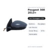 Specchietto Retrovisore Destro Peugeot 308 2013+ – Elettrico, Riscaldato, con Freccia, Sonda Temp., 8 Pin, Verniciabile