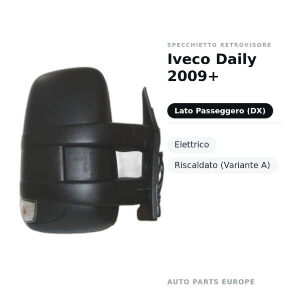 Specchietto Retrovisore Destro Iveco Daily 2009+ – Elettrico, Riscaldato (Variante A) – foto 2