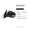 Specchietto Retrovisore Sinistro Universale – Elettrico, Riscaldato, Ripiegabile, con Freccia, 9 Pin, Verniciabile (Variante