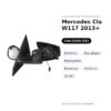 Specchietto Retrovisore Sinistro Mercedes Cla W117 2013+ – Elettrico, Riscaldato, Ripiegabile, Memoria, Asferico, 30 Pin