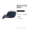 Außenspiegel Links BMW X3 F25 2010+ – Elektrisch, Beheizt, Asphärisch, Lackierbar – Bild 2