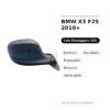 Außenspiegel Rechts BMW X3 F25 2010+ – Elektrisch, Beheizt, Klappbar, Memory, Lackierbar – Bild 2