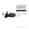 Specchietto Retrovisore Destro Lancia Thesis 2002+ / Lancia Maserati Quattroporte 2004+ – Elettrico, Riscaldato, Vetro Blu