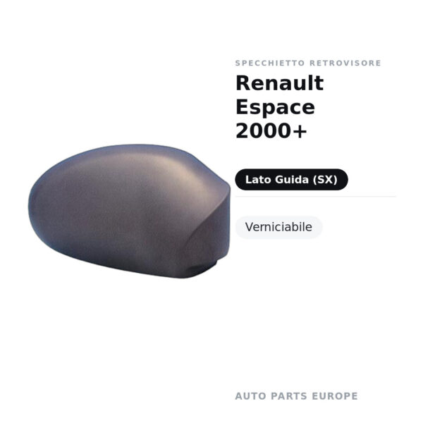 Außenspiegel Links Renault Espace 2000+ – Lackierbar – Bild 2