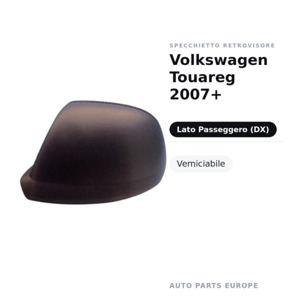 Außenspiegel Rechts Volkswagen Touareg 2007+ – Lackierbar – Bild 2