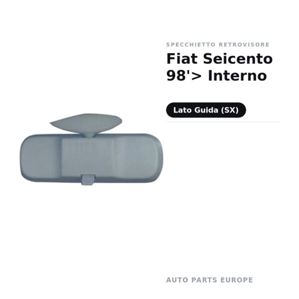 Außenspiegel Links Fiat Seicento 98'> Innen – Bild 2