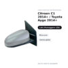 Specchietto Retrovisore Destro Citroen C1 2014+ / Toyota Aygo 2014+ – Manuale, Verniciabile – foto 2