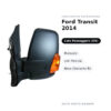 Specchietto Retrovisore Destro Ford Transit 2014 – Manuale, con Freccia, Nero (Variante B) – foto 2