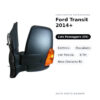 Specchietto Retrovisore Destro Ford Transit 2014+ – Elettrico, Riscaldato, con Freccia, 6 Pin, Nero (Variante B) – foto 2